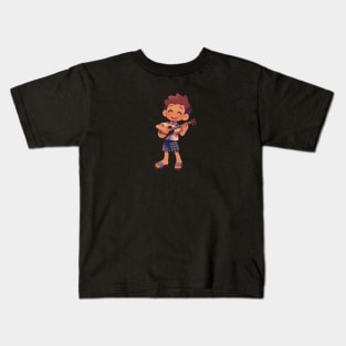 Boy and His Ukulele T Shirt Kids T-Shirt